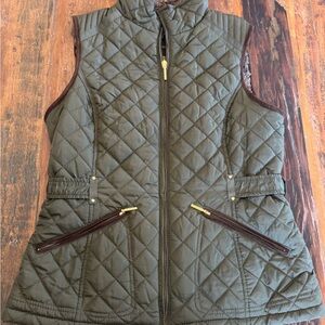 Weatherproof Quilted Dark Green Women's Vest